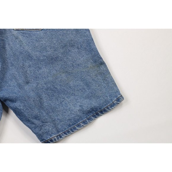 Vintage 90s Levis 505 Orange Tab Mens 34 Thrashed Denim Jean Shorts Jorts USA - Picture 15 of 16